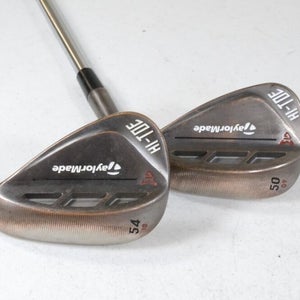 TaylorMade Milled Grind HI-TOE RAW 50*,54* Wedge Set Right KBS Steel # 151289