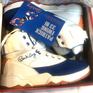 NEW! Ewing 33 Hi 50 Greatest size 11 Sneakers Gardenia/Royal/Orange EU 44.5