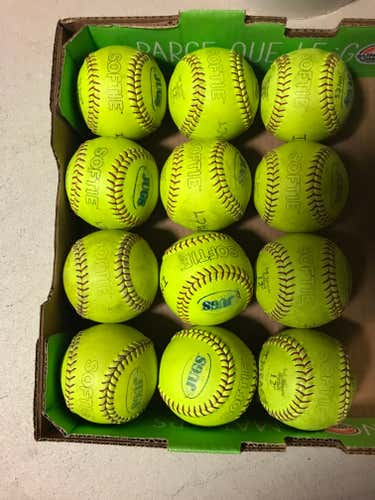 1 Dozen  "like NEW"  "Softie" Softballs