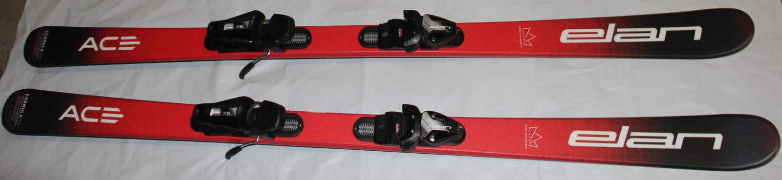 Elan 2024 Junior Skis 130cm Elan formula + 4.5 size adjustable Bindings set NEW