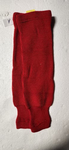 Pear Sox Youth knit Hockey Socks, Red Youth