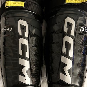 CCM Tacks AS-V Shin Pads 15 inches Excellent condition