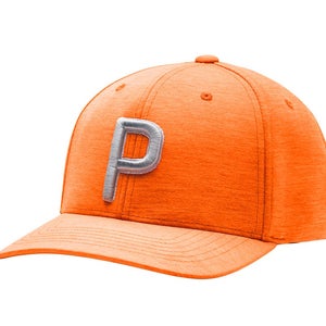 NEW Puma P110 Snapback Vibrant Orange Adjustable Golf Hat/Cap