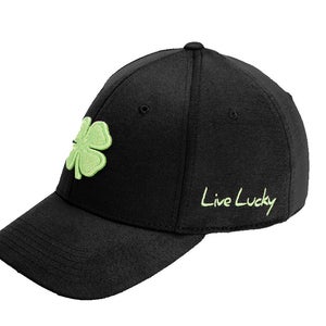 NEW Black Clover Lucky Heather Spring Green Black Small/Medium Golf Hat/Cap