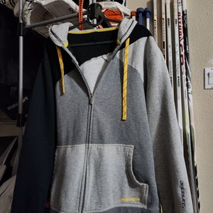 Men's Large Bauer Supreme zip-up hooded sweatshirt