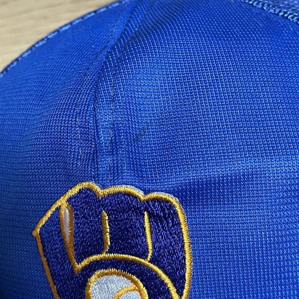 Vintage Milwaukee Brewers Mesh Back Youngan Snapback Trucker Hat Baseball Cap