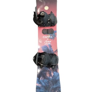 Used Capita Birds Of A Feather 144 Cm Women's Snowboard Combo