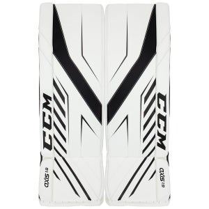 New CCM Axis 1.9 Senior Goalie Leg Pads White-Black