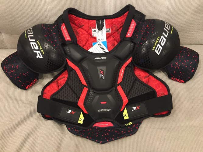 New! Bauer Vapor 3X Shoulder Pads Senior Large