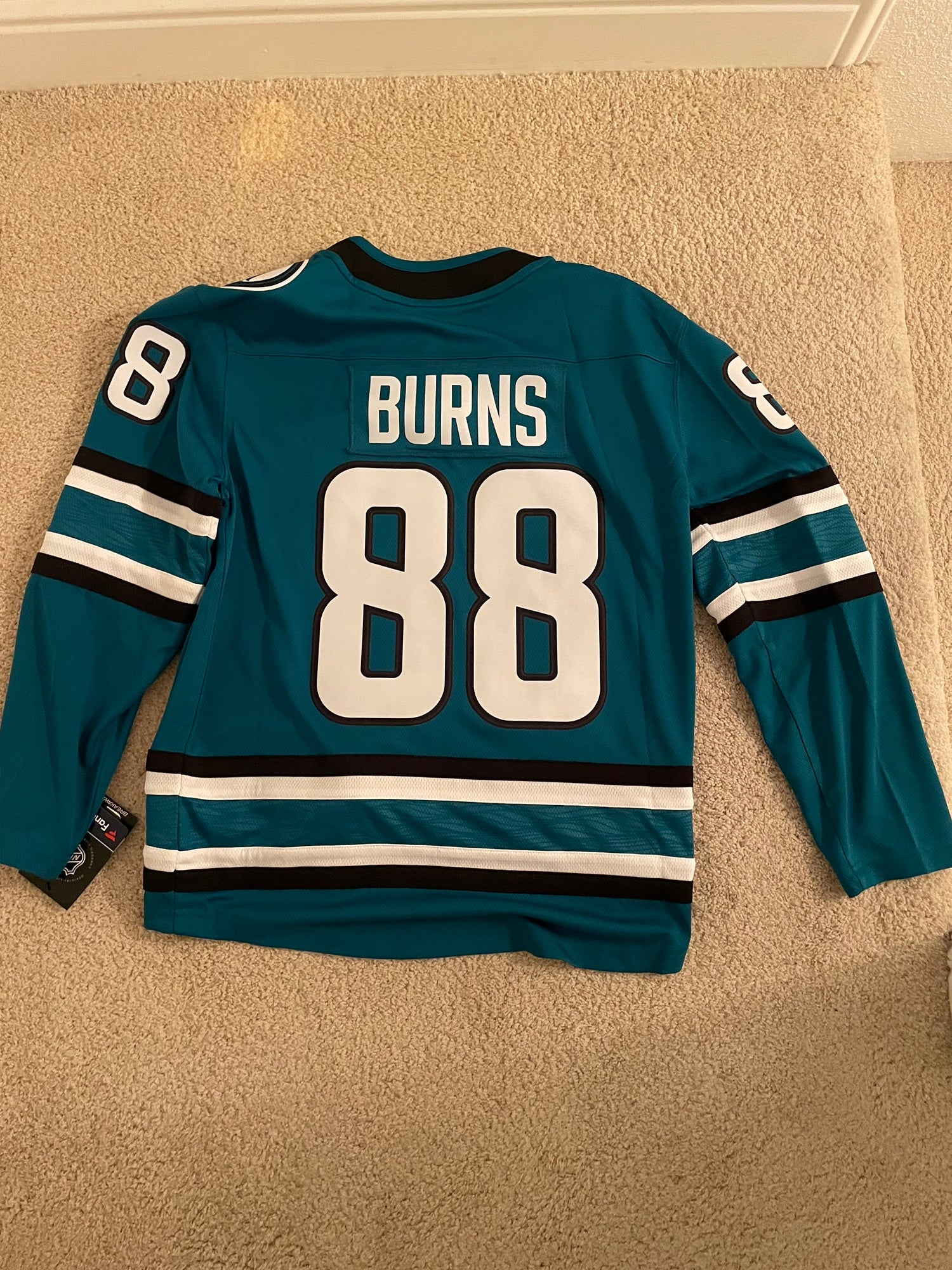 Brent Burns San Jose Sharks Fanatics Branded Name & Number T