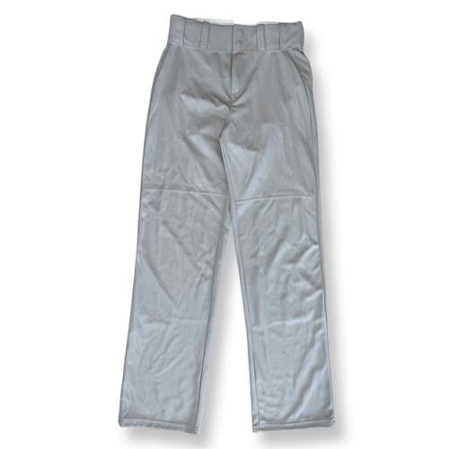 Men’s Medium Alleson 605WLP Adult Relaxed Fit Grey Baseball Pants
