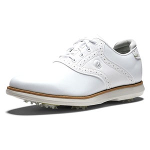 FootJoy Women's Traditions Golf Shoe 6.5 Wide White/White