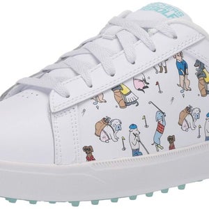Skechers Women's Go Drive Dogs at Play Spikeless Golf Shoe 9 White/Blue