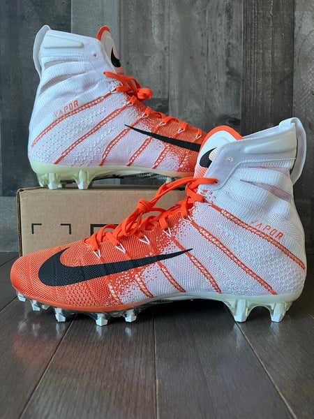 Men's 15 Nike Vapor Untouchable 3 Elite Football Cleats White Red AO3006-160