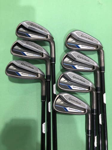 Used Men's TaylorMade Speedblade Right-Handed Golf Iron Set (Number of Clubs: 7)