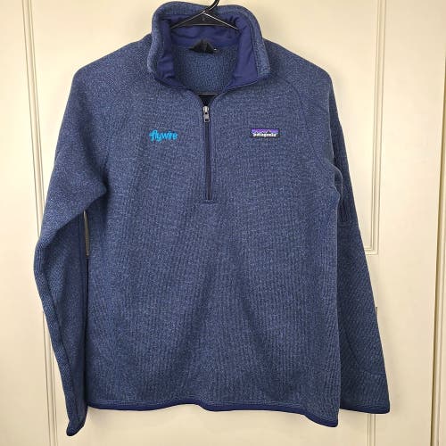 Patagonia Womens Better Sweater 1/4 Zip Navy Blue Pullover Size: M