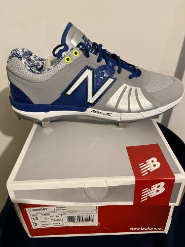 Blue Men's Metal Low Top