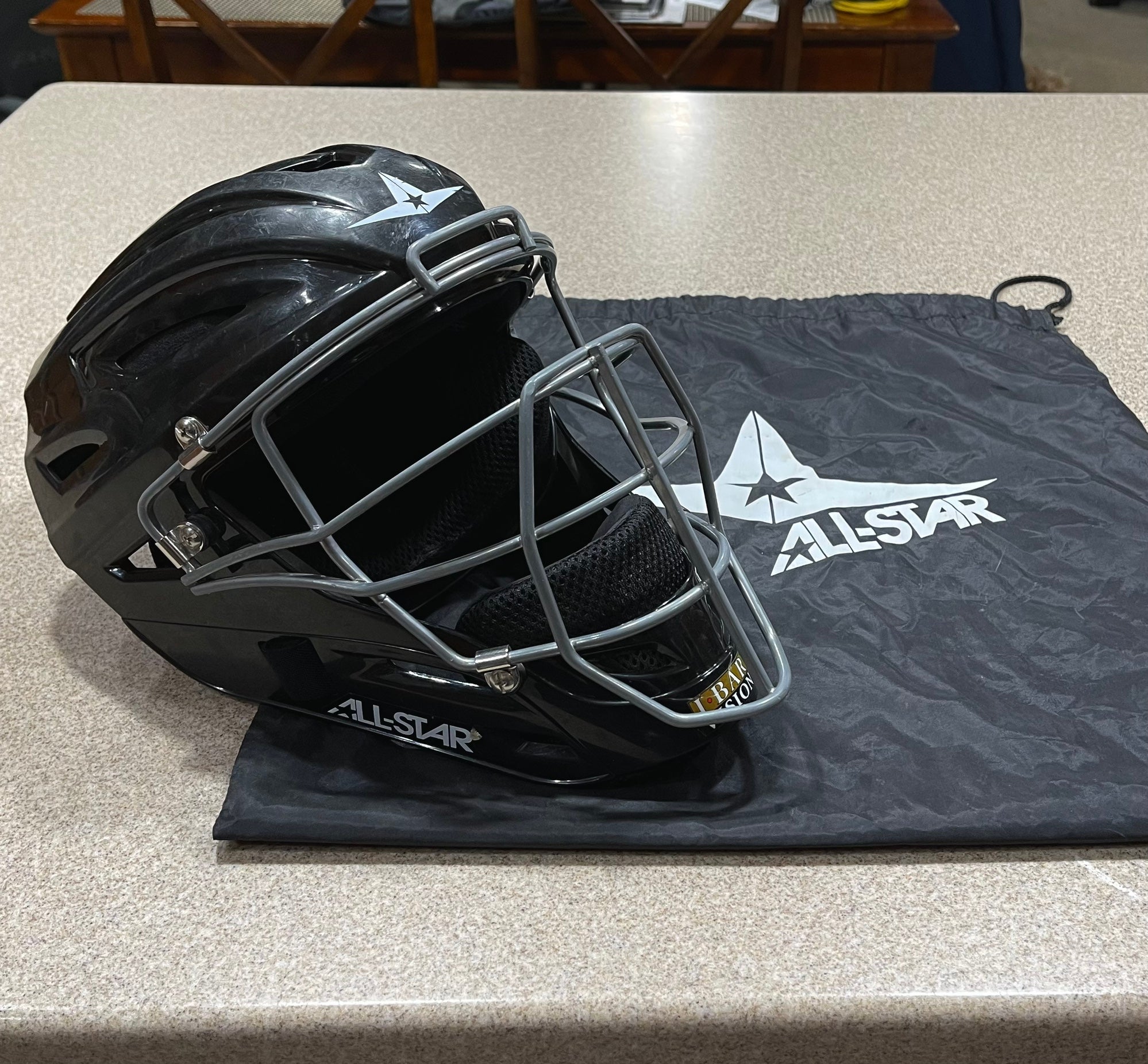 All-Star MVP2510 System 7 Catcher's Helmet Youth Black