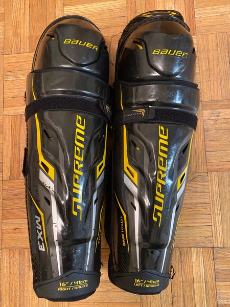 Used Bauer Supreme TotalOne MX3 Shin Pads 16”
