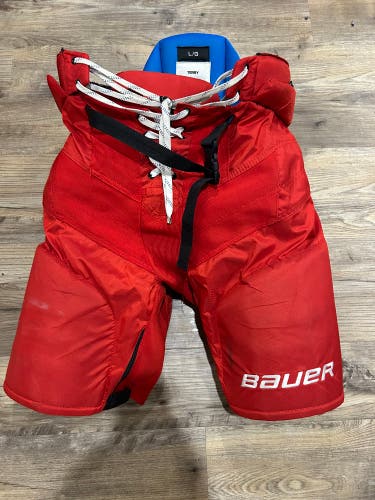 Bauer Pro Stock Red Nexus Hockey Pants Large