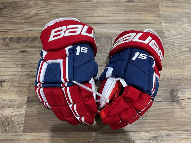 Bauer pro stock 1S hockey gloves montreal canadiens galchenyuk