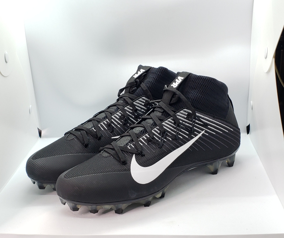 Nike Vapor Untouchable 2 Black Football Cleats Black 924113-001 Mens Size 13.5