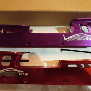 2 UNIQUE VIPER  Inline Roller Hockey Chassis Frames! VERY UNUSUAL!  ONE IS RED ONE IS PURPLE Small