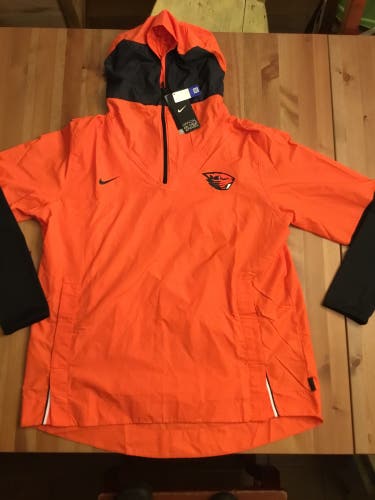 NWT nike OSU/Oregon State Beavers Repel 1/2 Zip Pullover Hoody Jacket mens Small