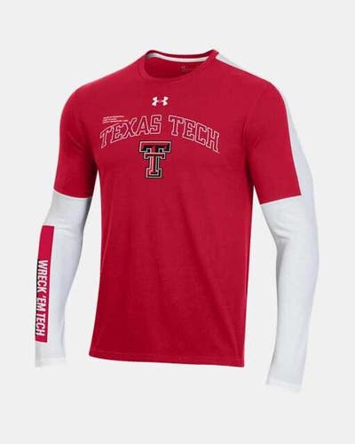 NWT men's Large Under Armour Texas tech red raiders Long Sleeve t-shirt FTBL