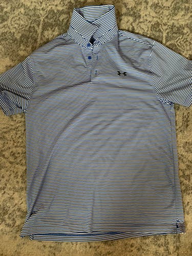 Blue Used Men's Under Armour Shirt
