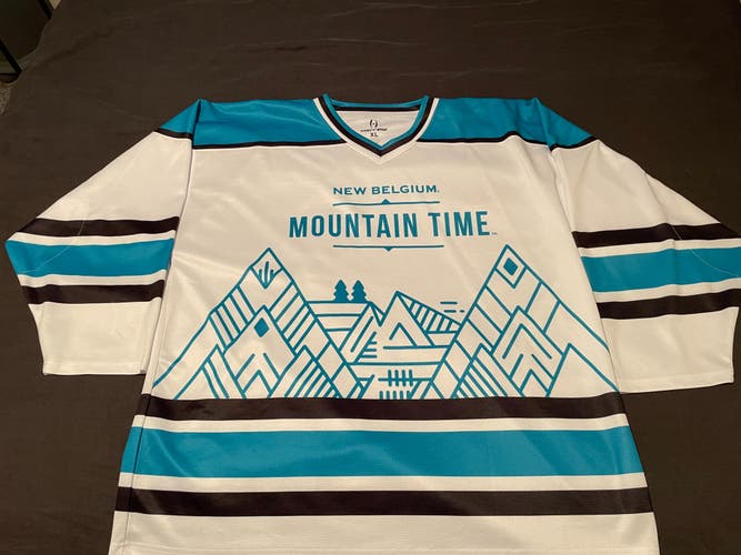 New Belgium Mountain Time Beer Hockey Jersey - NEW/XL