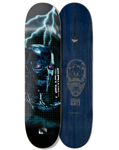 Primitive x T2 Terminator 2 Box Set Lemos 8.0" Black Movie Skateboard Deck New