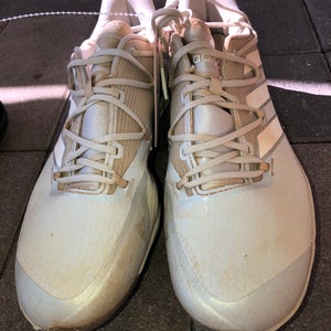 White Used Men's 8.0 (W 9.0) Metal Adidas Footwear