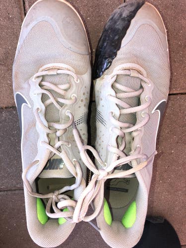 Gray Used Men's 10.0 (W 11.0) Nike Nike alpha huarache elite 3 Footwear