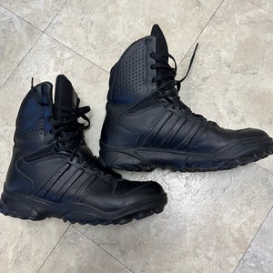 Adidas GSG 9 Black Leather Waterproof Tactical Hiking Boots Size 11, Used