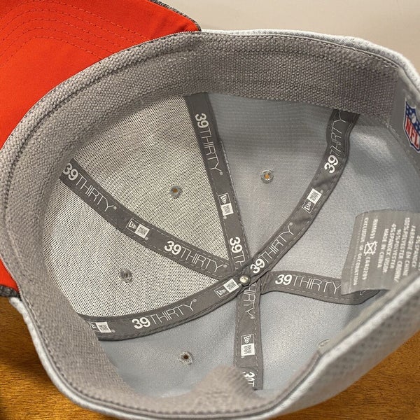 New England Patriots Hat Fitted Cap Men Medium Large Gray NFL