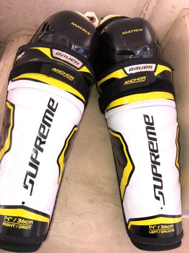Used Bauer Supreme Matrix Shin Pads