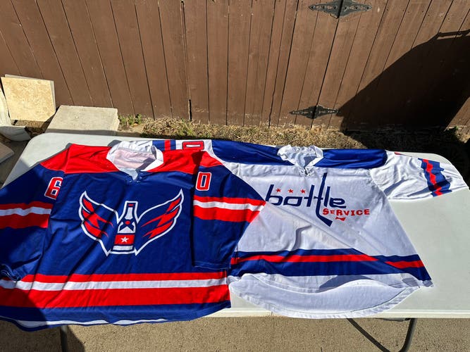 Bottle service hockey jerseys