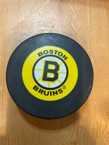 Boston Bruins Ice Hockey Puck