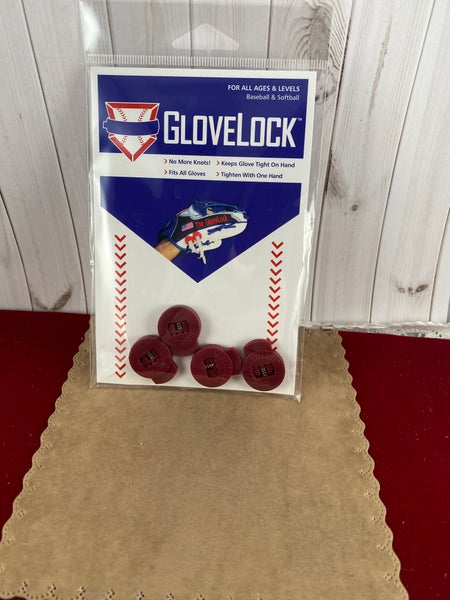 New Blond Beige Glove Locks Keep Baseball Glove Laces Tight Free Shipping USA Only
