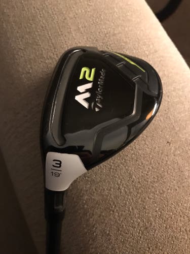 2017 TaylorMade M2 19* 3 Hybrid Graphite Reax 75g Stiff Flex Left Hand
