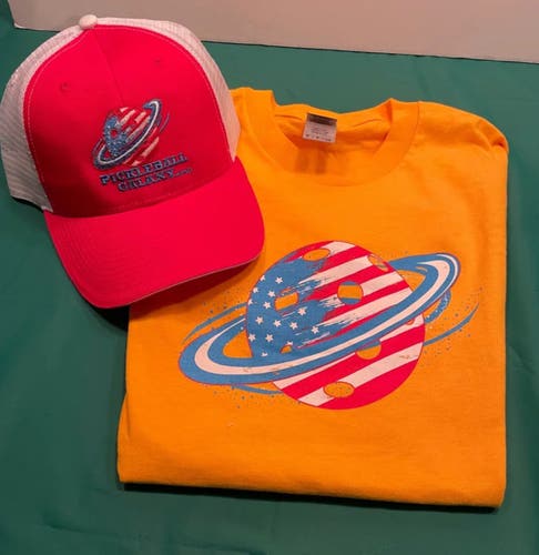 Pickleball t-shirt and hat