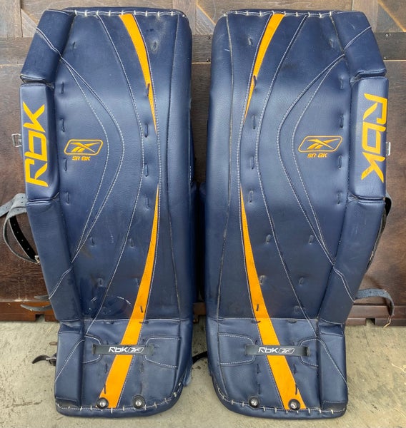 Used 33" Reebok Premier II 8k Goalie Leg Pads