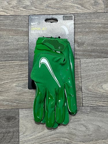 Green Adult Large Nike Vapor Jet Gloves