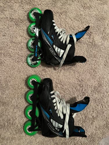 Senior Used True TF9 Roller Hockey Skates Regular Width Size 8.5