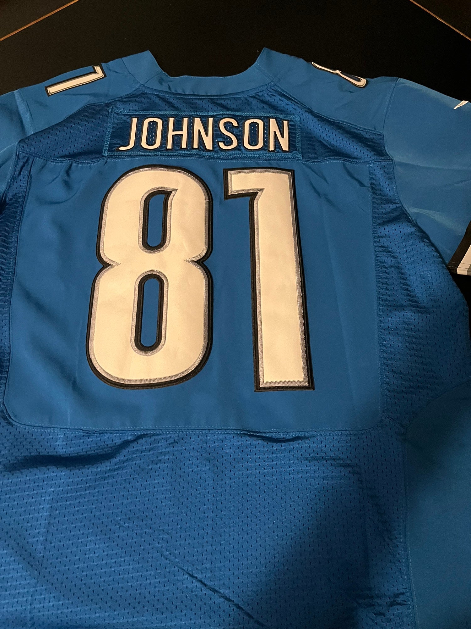 Lions 81 Calvin Johnson Black Authentic Reebok Jersey --- THIS ONE