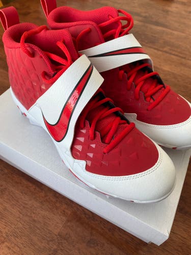 Red Adult New Size 9.5 Men's Nike High Top Force Trout 6 Keystone