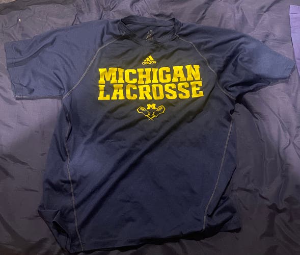 Michigan Adidas Lacrosse Team Issued Shooter L