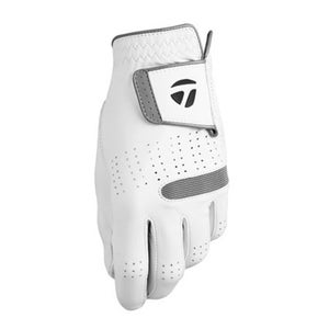 NEW TaylorMade TP Flex Cabretta Leather White Golf Glove Mens Cadet