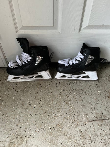 Barely Used True Regular Width Pro Stock Size 6 2 Piece Hockey Goalie Skates